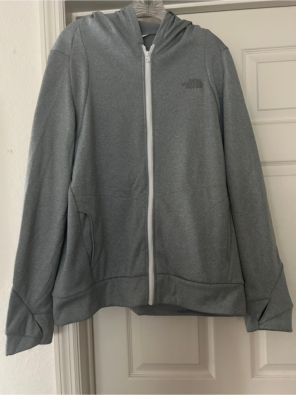 The North Face Men's Light Gray Hoodie Jacket